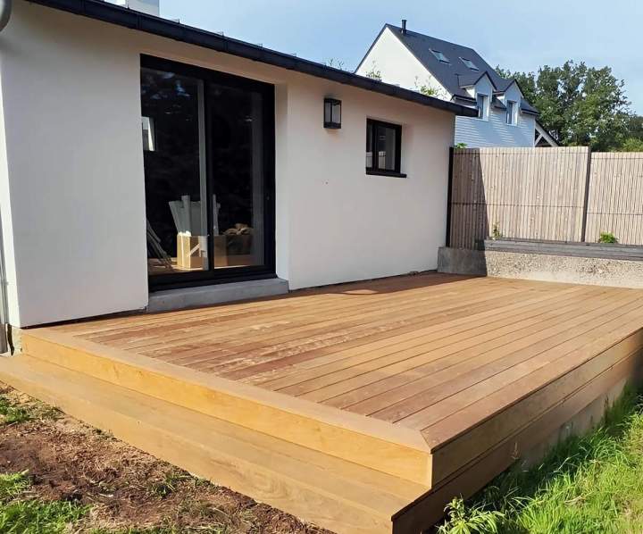Terrasse bois sur mesure Carnac